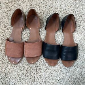 Two pairs of Madewell sandals size 8.0